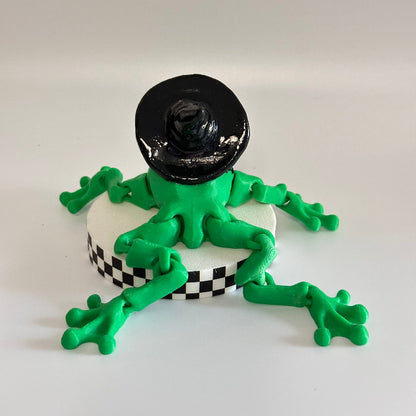 Toadella the Witchy Frog 3D Printed Fidget Collectable