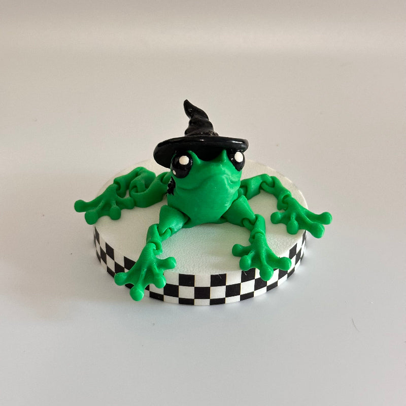 Toadella the Witchy Frog 3D Printed Fidget Collectable