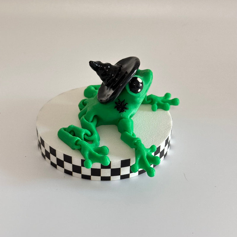 Toadella the Witchy Frog 3D Printed Fidget Collectable