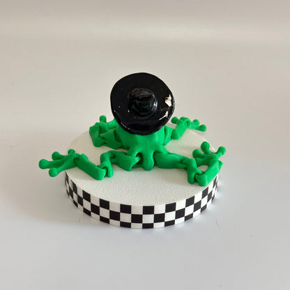 Toadella the Witchy Frog 3D Printed Fidget Collectable