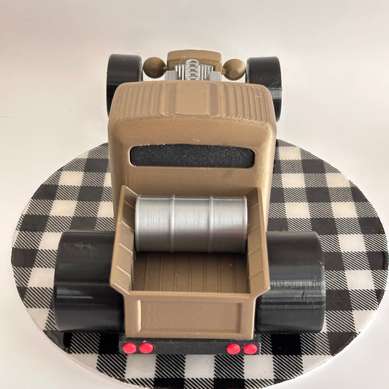 Metallic Bronze Rat Rod 3D Printed Car