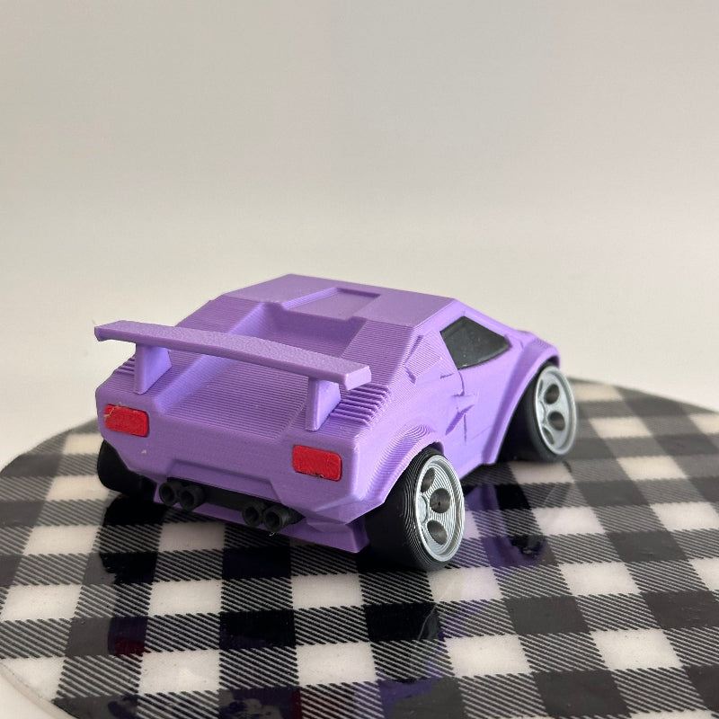 Purple Speedster Racer 3D-Printed Sports Car