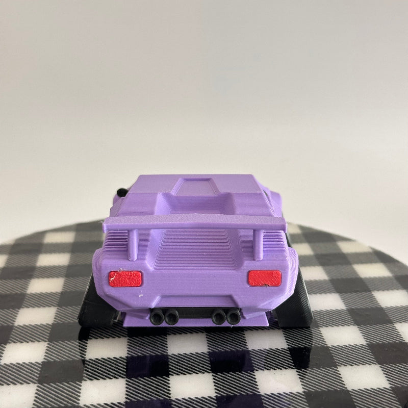 Purple Speedster Racer 3D-Printed Sports Car