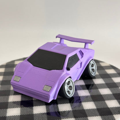 Purple Speedster Racer 3D-Printed Sports Car