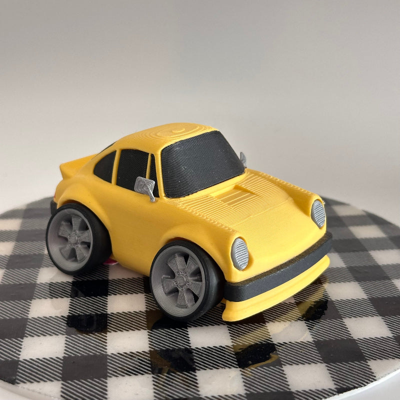 Yellow Sunbeam Racer 3D-Printed Sports Car