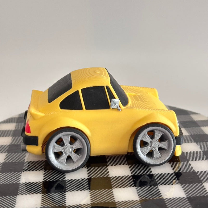 Yellow Sunbeam Racer 3D-Printed Sports Car