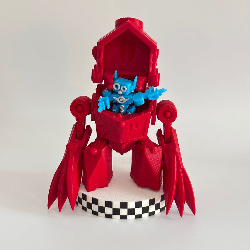 CrimsonByte the BotSlicer 3D Printed Fidget Collectable