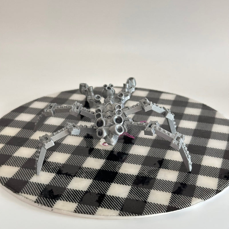 MechaMantis the Silver Steampunk Sentinel 3D Printed Fidget Collectable