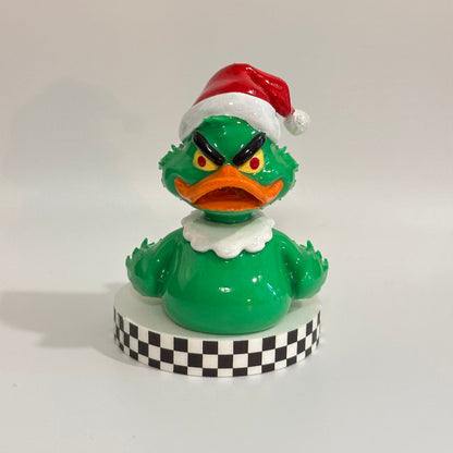 Grumpy Quackers The Grinch Rubber Duck 3D Printed Shelfie Collectable