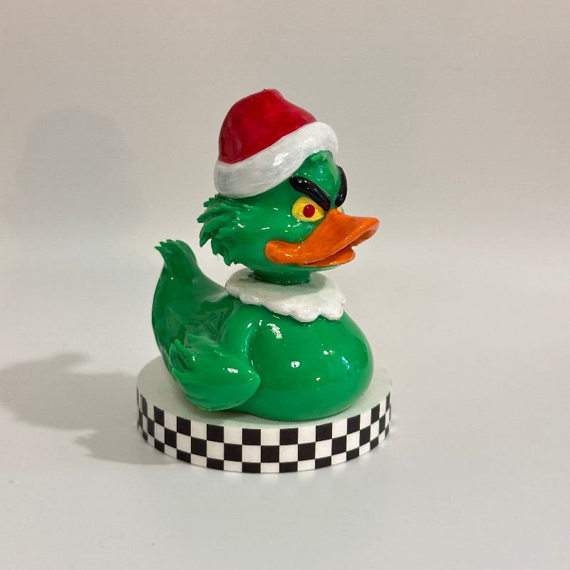 Grumpy Quackers The Grinch Rubber Duck 3D Printed Shelfie Collectable