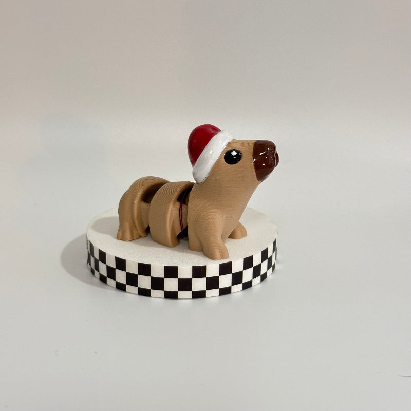 Capy Claus Capybara 3D Printed Fidget Holiday Collectable