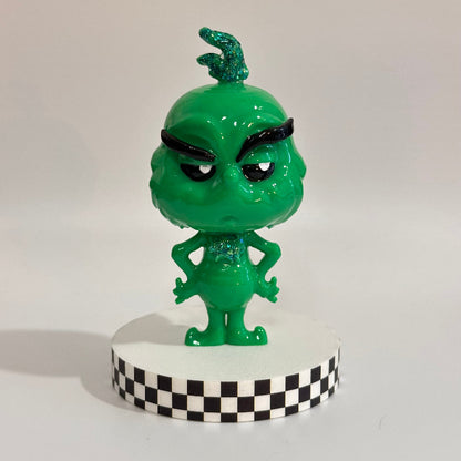 Grinch 3D Printed Shelfie Holiday 3D Printed Collectable