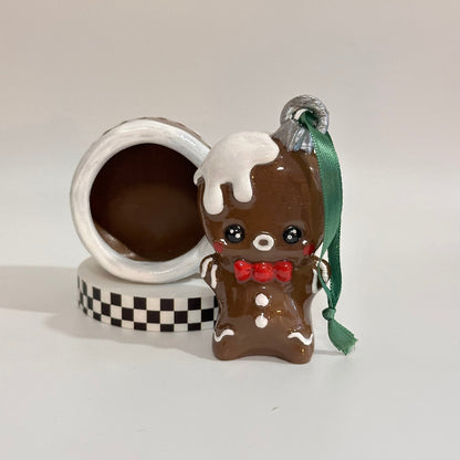 Cheeky Gingerbread Buns 3D Printed Shelfie  Holiday Collectable