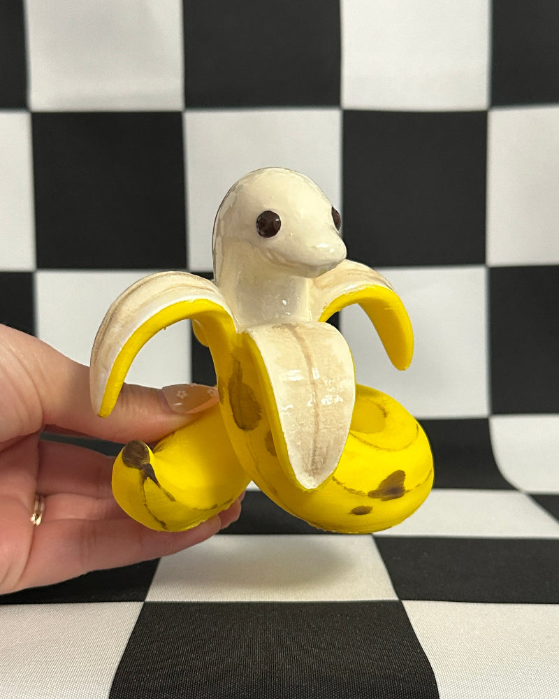 Kawaii Banana Snake Figurine