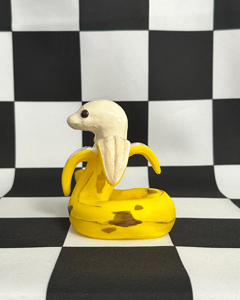 Kawaii Banana Snake Figurine