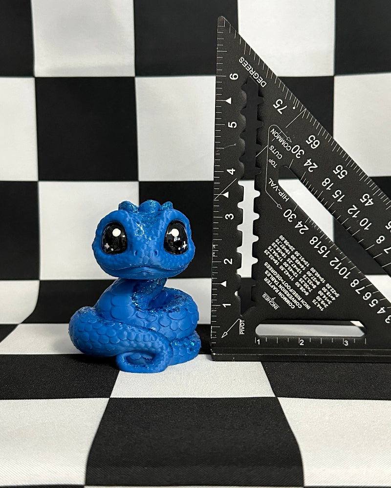 Kawaii Blueberry Snake Figurine