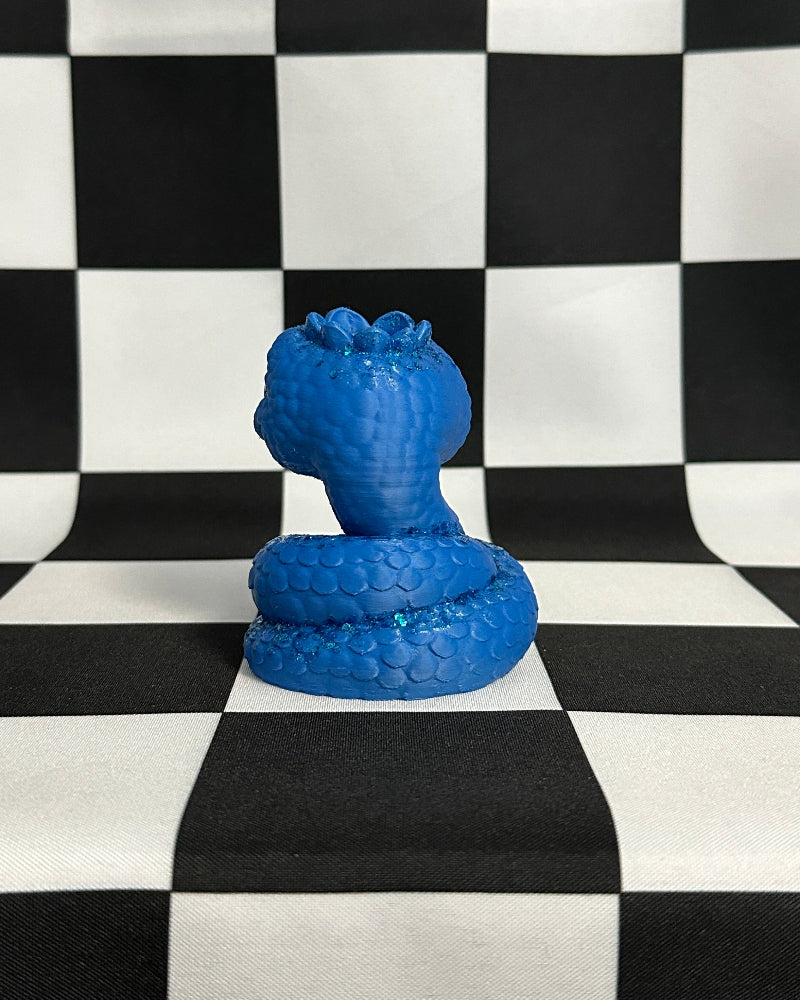 Kawaii Blueberry Snake Figurine
