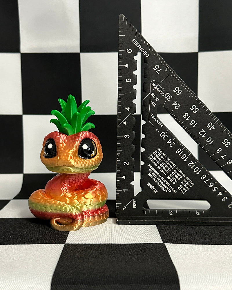 Kawaii Dragon Fruit Snake Figurine