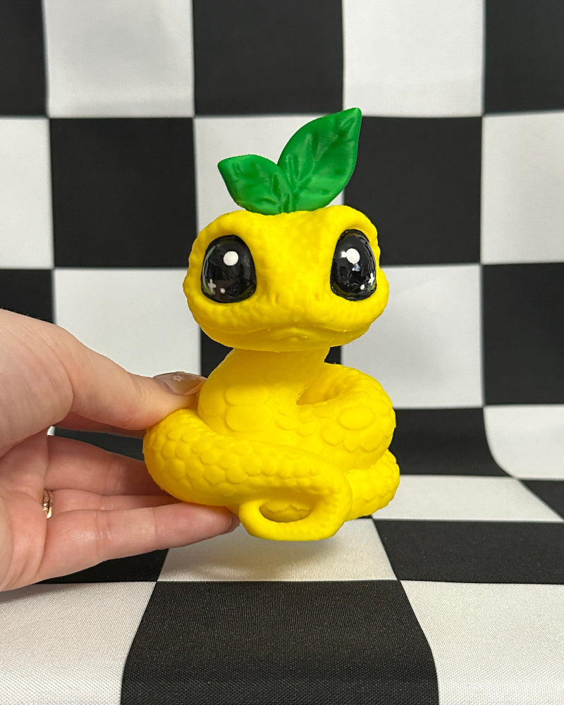 Kawaii Lemon Snake Figurine