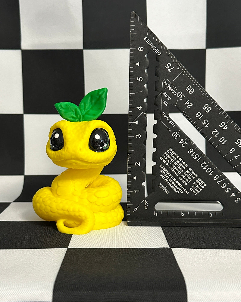 Kawaii Lemon Snake Figurine