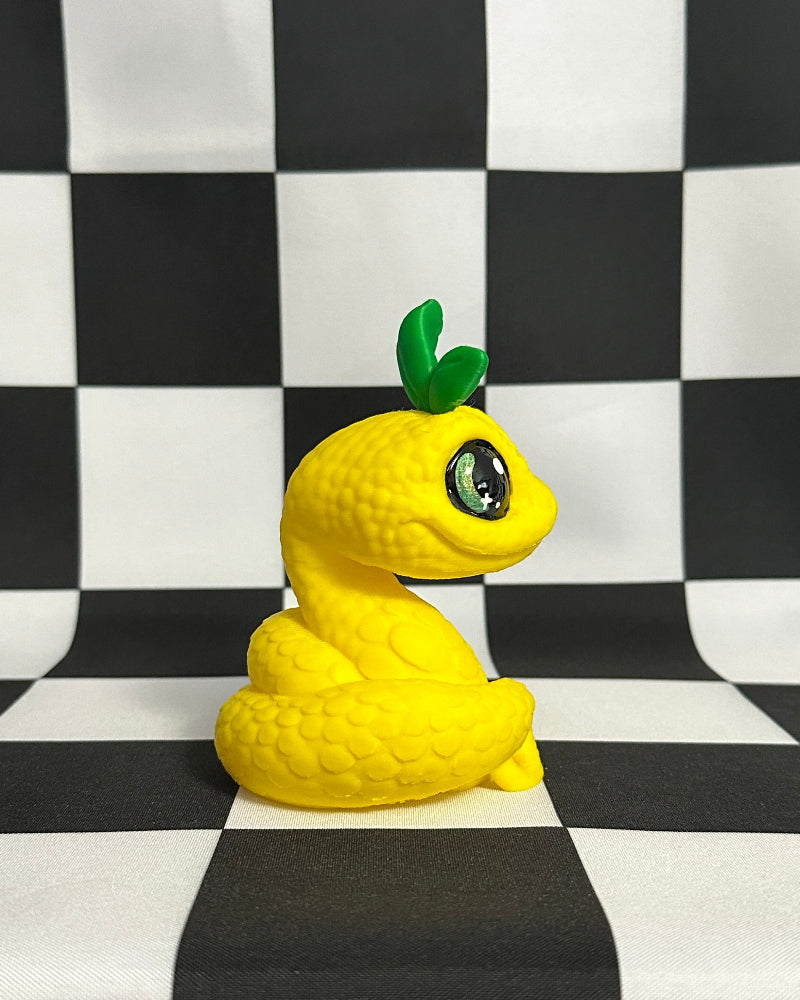 Kawaii Lemon Snake Figurine