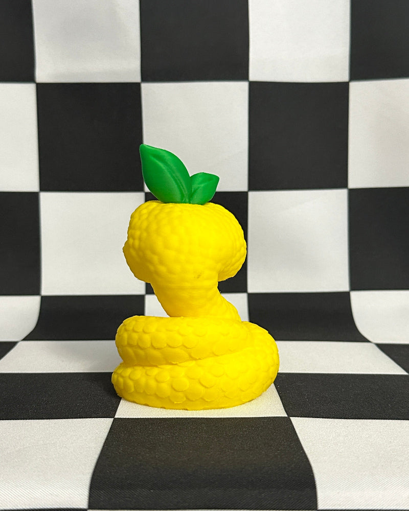 Kawaii Lemon Snake Figurine