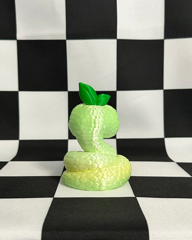 Kawaii Lime Snake Figurine