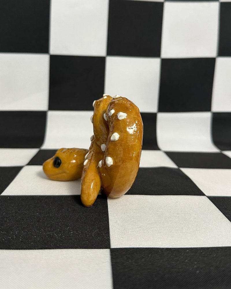 Kawaii Pretzel Snake Figurine