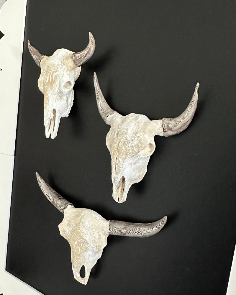 Longhorn Skull Horseshoe Magnet | Western Rustic Decor