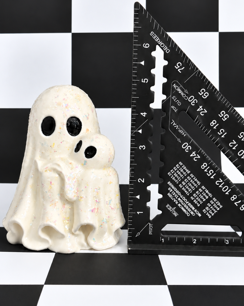 Mama Boo & Baby Boo Ghost Figurine