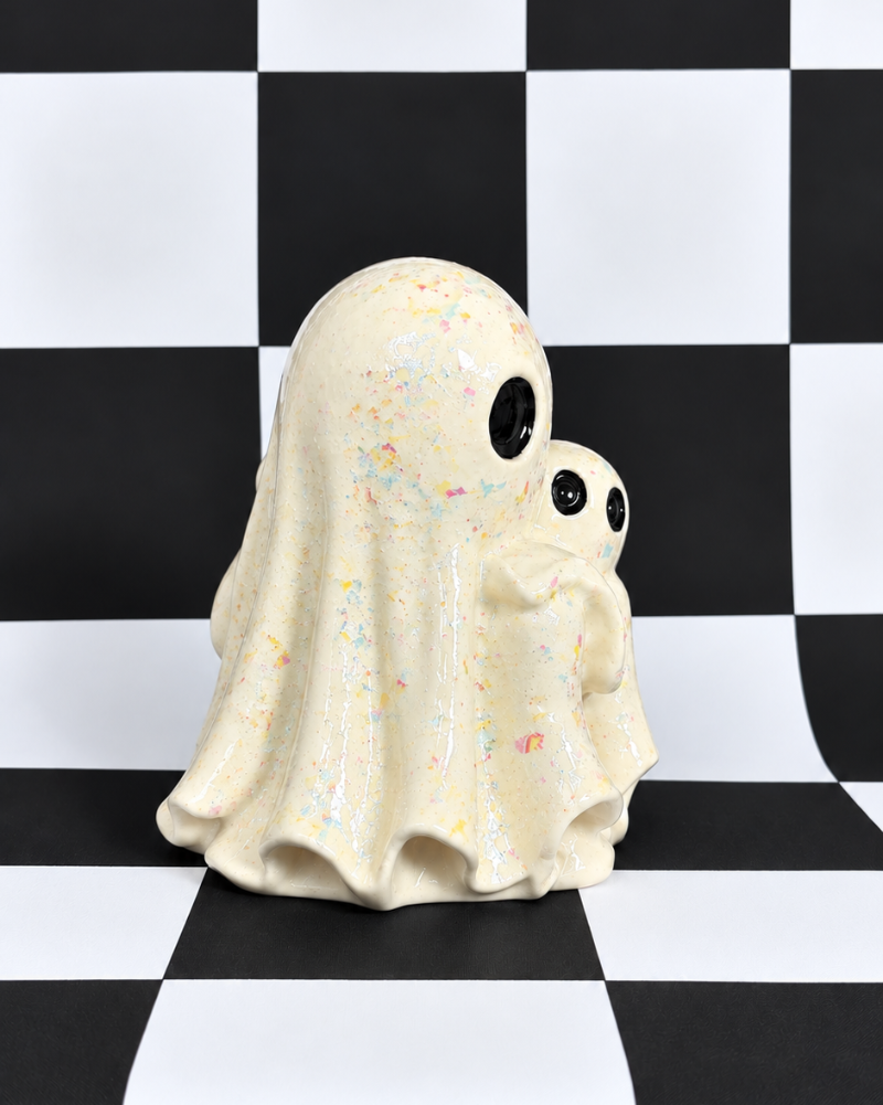 Mama Boo & Baby Boo Ghost Figurine