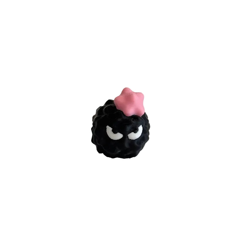 Mini Angry Emoji Soot Sprite 3D Printed Figurine Collectible