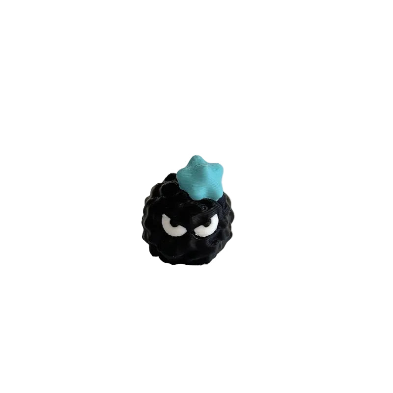 Mini Angry Emoji Soot Sprite 3D Printed Figurine Collectible