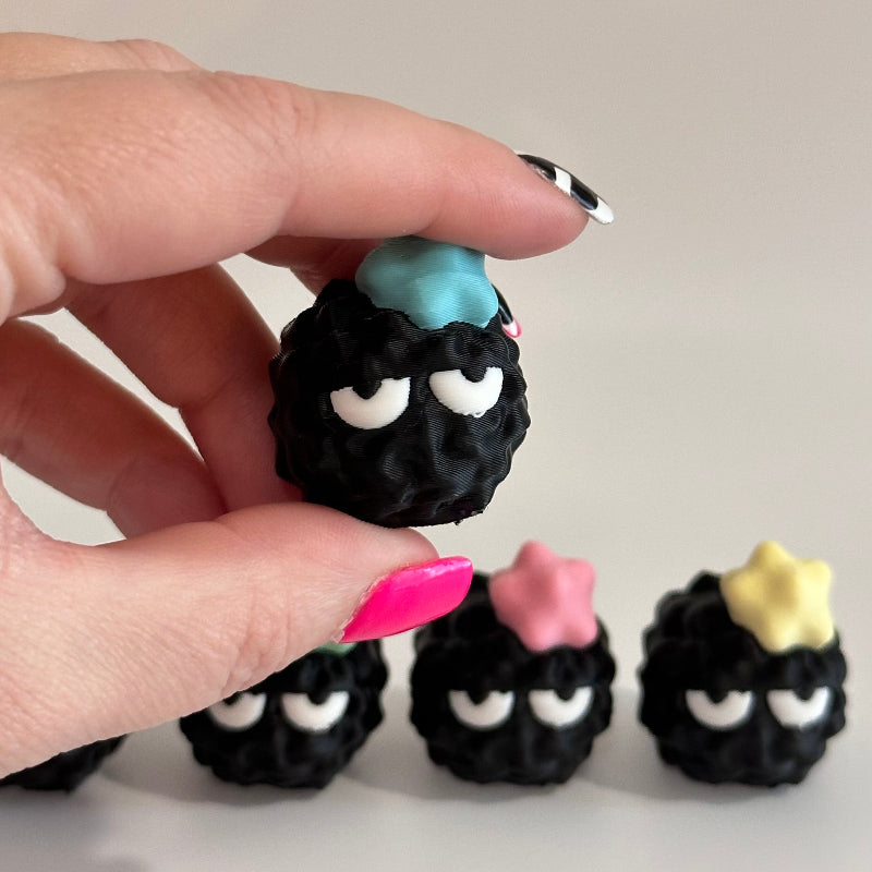 Mini Bored Emoji Soot Sprite 3D Printed Figurine Collectible