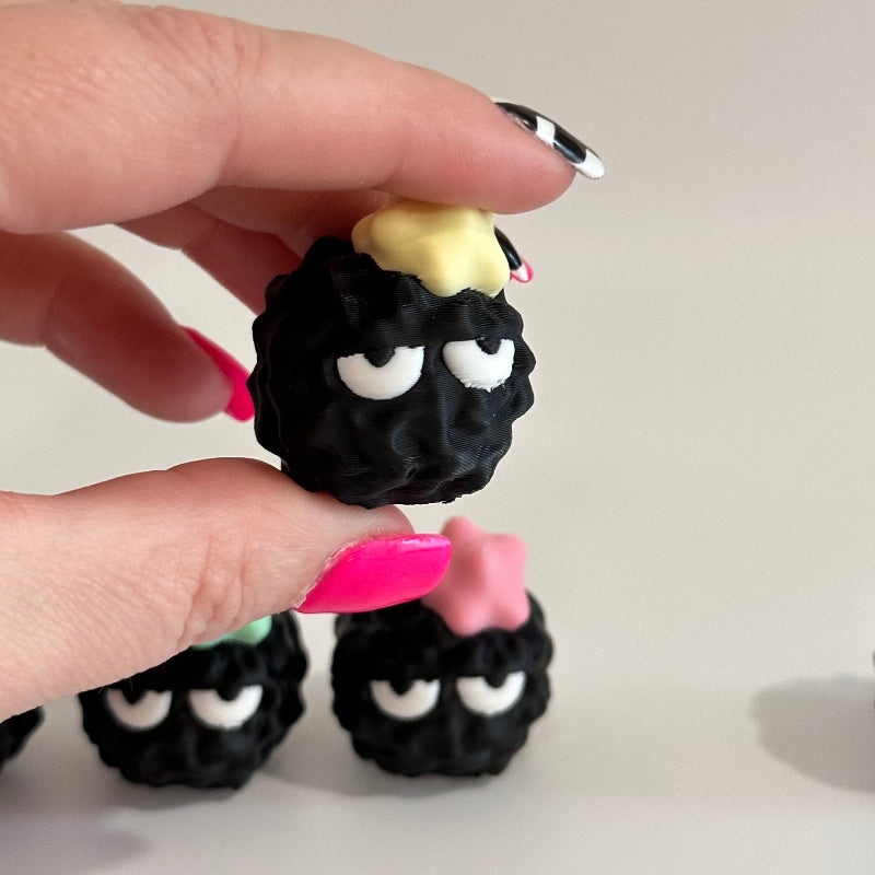Mini Bored Emoji Soot Sprite 3D Printed Figurine Collectible