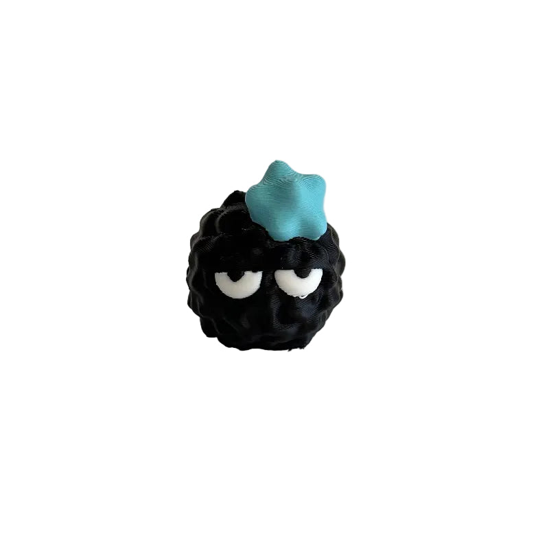 Mini Bored Emoji Soot Sprite 3D Printed Figurine Collectible