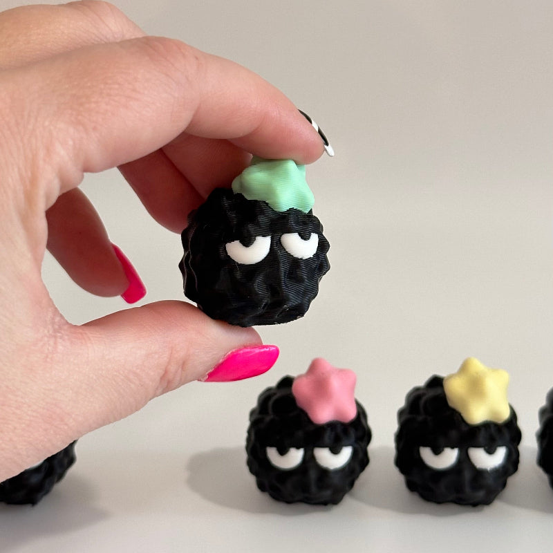Mini Bored Emoji Soot Sprite 3D Printed Figurine Collectible