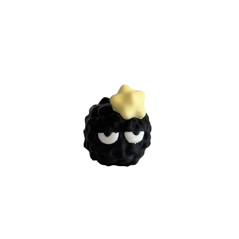 Mini Bored Emoji Soot Sprite 3D Printed Figurine Collectible