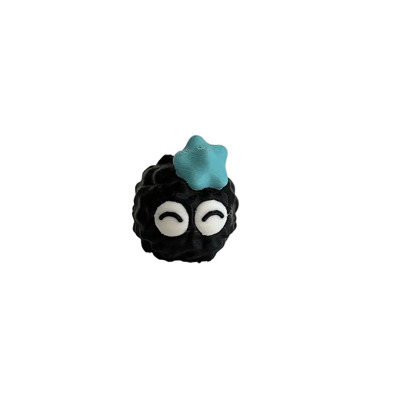 Mini Calm Emoji Soot Sprite 3D Printed Figurine Collectible