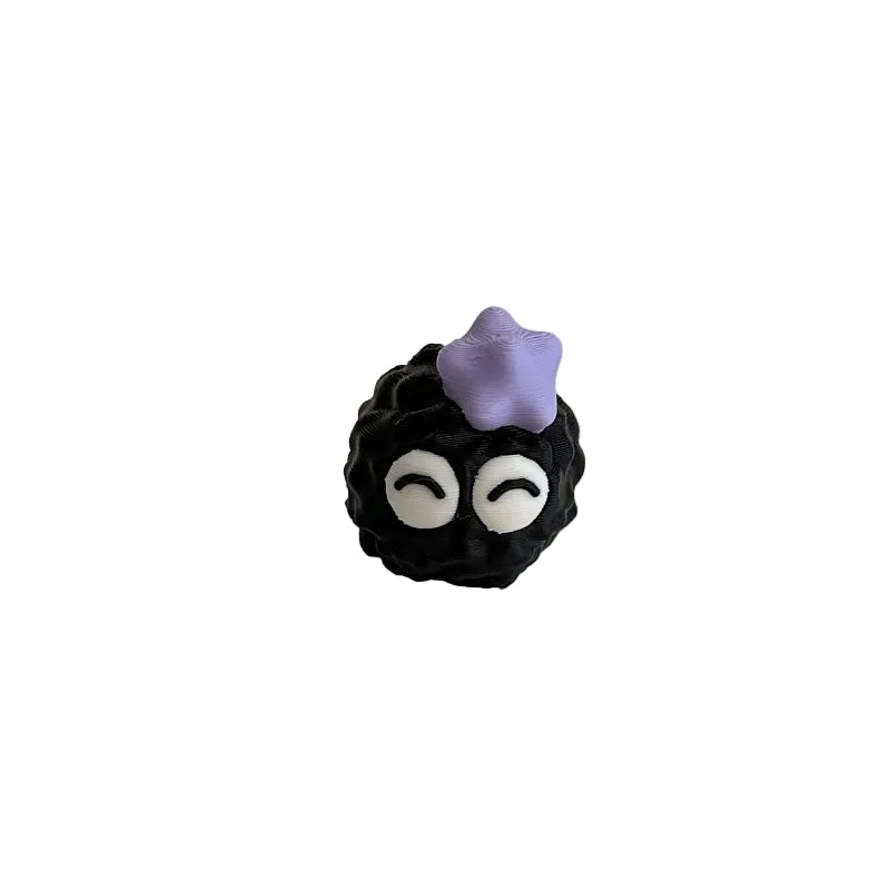 Mini Calm Emoji Soot Sprite 3D Printed Figurine Collectible
