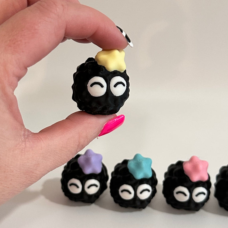 Mini Calm Emoji Soot Sprite 3D Printed Figurine Collectible
