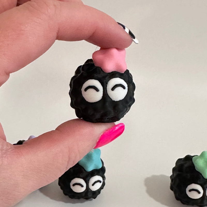 Mini Calm Emoji Soot Sprite 3D Printed Figurine Collectible