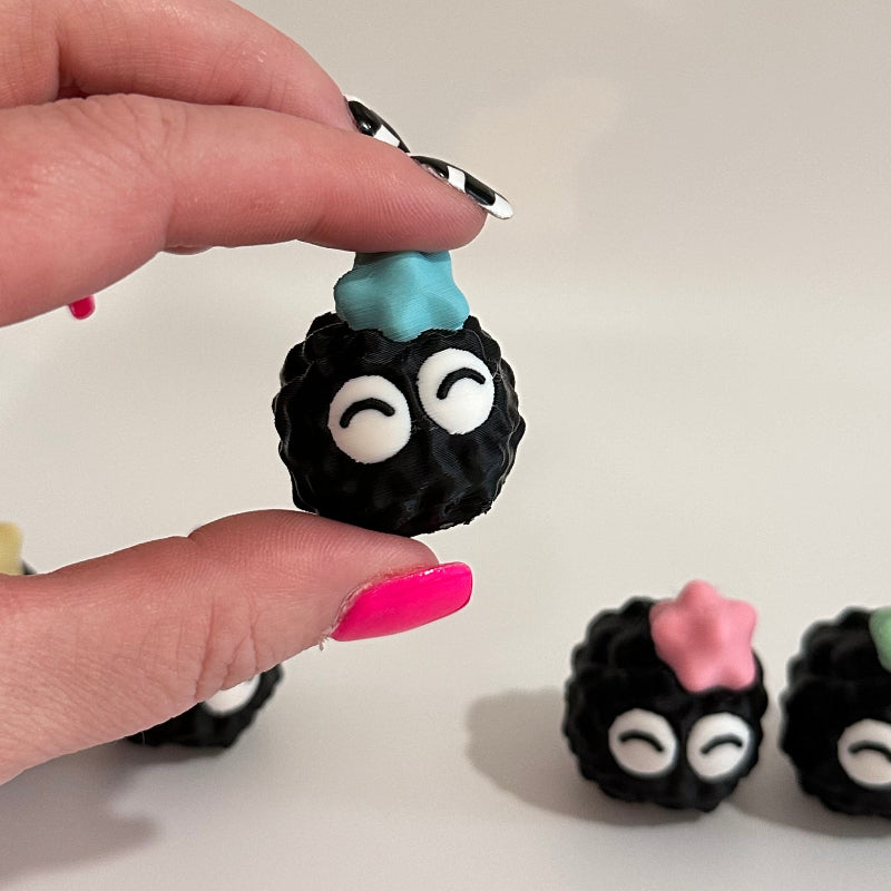 Mini Calm Emoji Soot Sprite 3D Printed Figurine Collectible