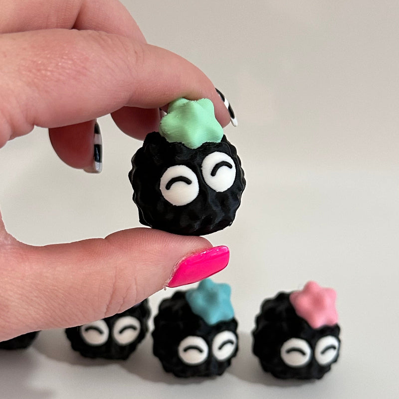 Mini Calm Emoji Soot Sprite 3D Printed Figurine Collectible