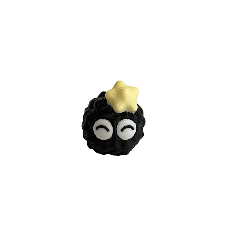 Mini Calm Emoji Soot Sprite 3D Printed Figurine Collectible