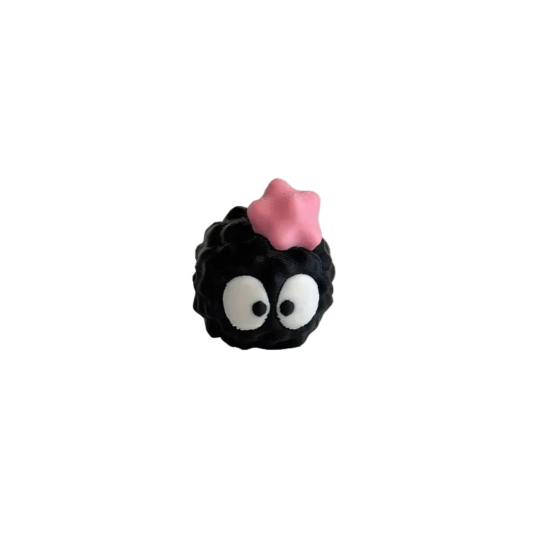 Mini Confused Emoji Soot Sprite 3D Printed Figurine Collectible
