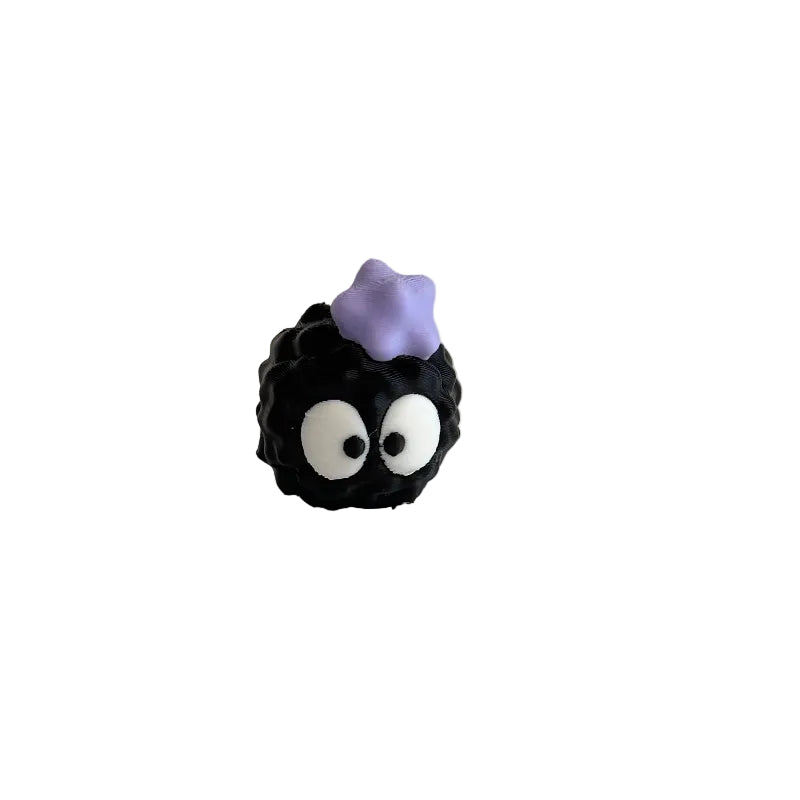 Mini Confused Emoji Soot Sprite 3D Printed Figurine Collectible