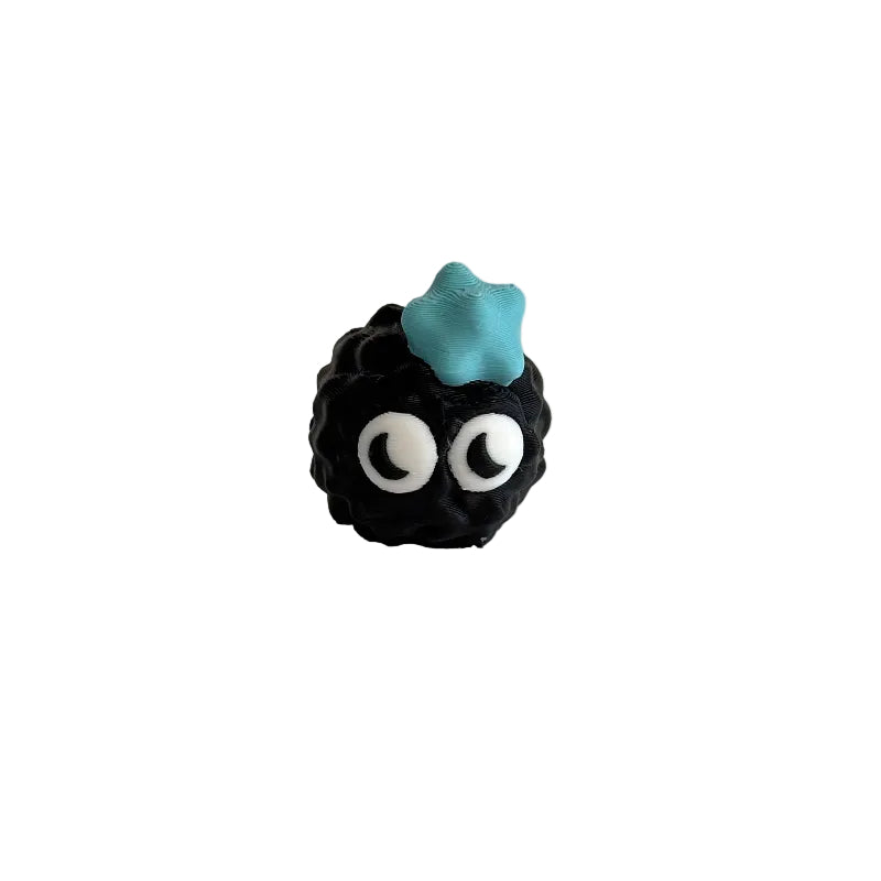 Mini Dreamy Eyed Emoji Soot Sprite 3D Printed Figurine Collectible