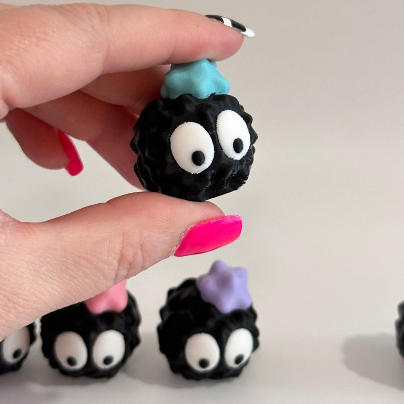 Mini Sad Emoji Soot Sprite 3D Printed Figurine Collectible