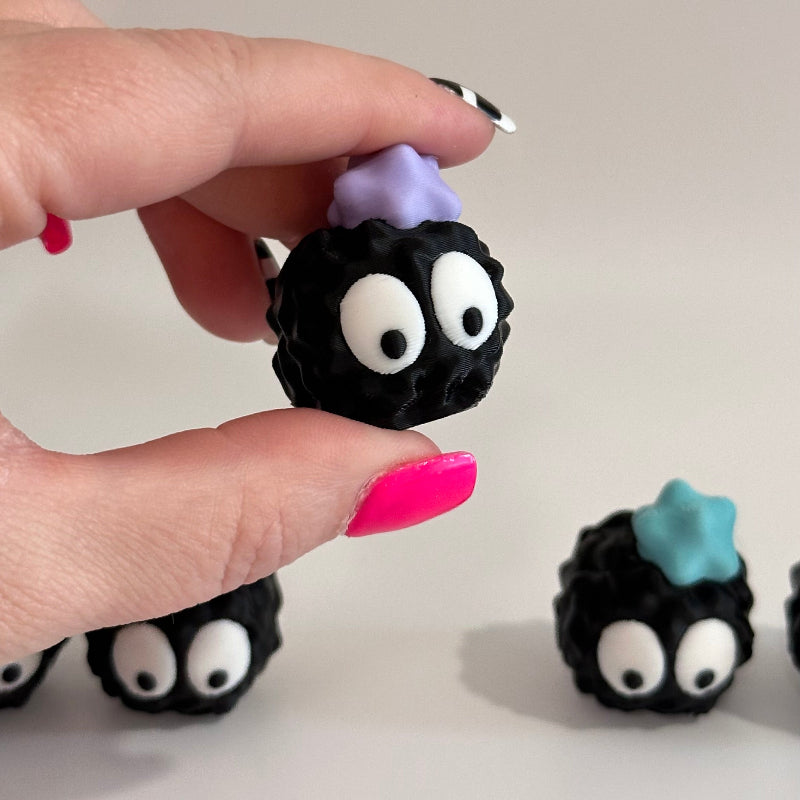 Mini Sad Emoji Soot Sprite 3D Printed Figurine Collectible